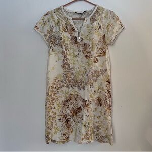 Zara linen nature summer dress